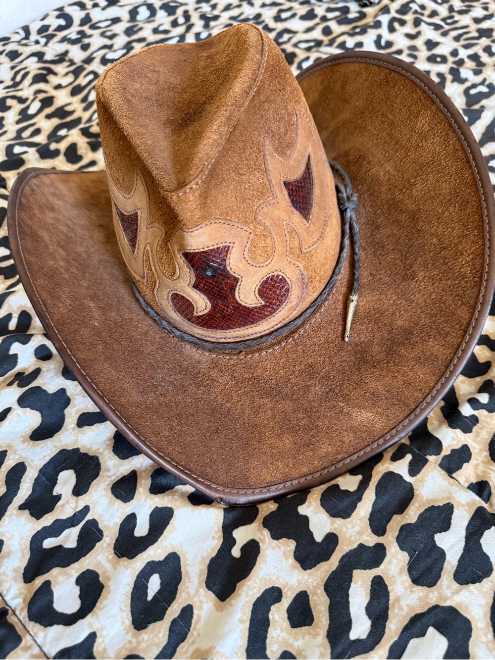 Men's Brown Suede Western Cowboy Hat - Classic Ranch Style